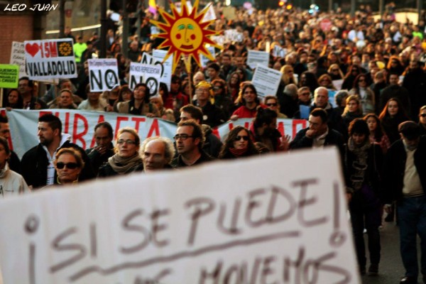 Manifestación Stop Desahucios 16F Valladolid - Foto: Leo Juan